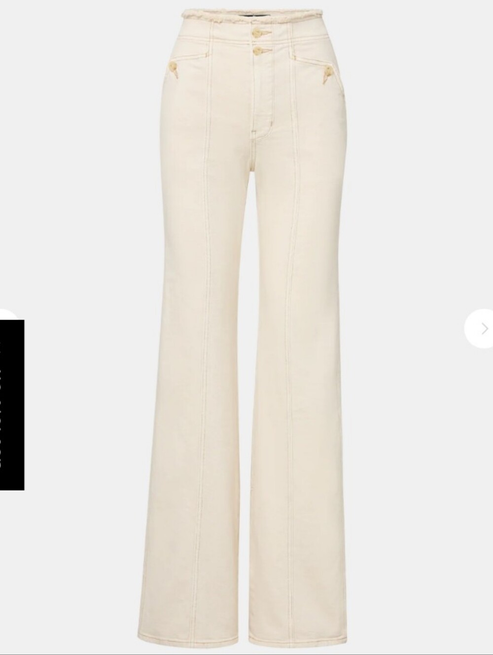Veronica Beard Crosbie Wide Leg High Rise Jeans